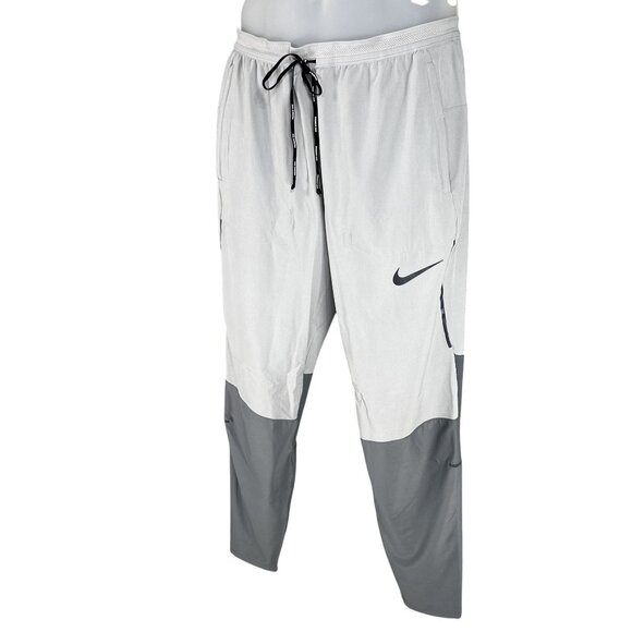 Nike Men L Dri-Fit Swift Slim Fit Reflective Jogger Pants Gray Gorpcore Athletic - Picture 2 of 16